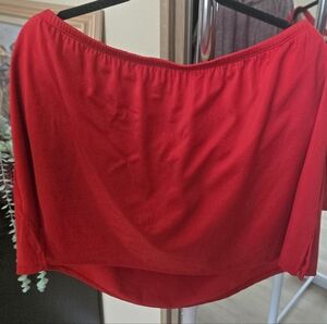 Cacique Vibrant Red Bikini Skirt